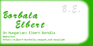 borbala elbert business card